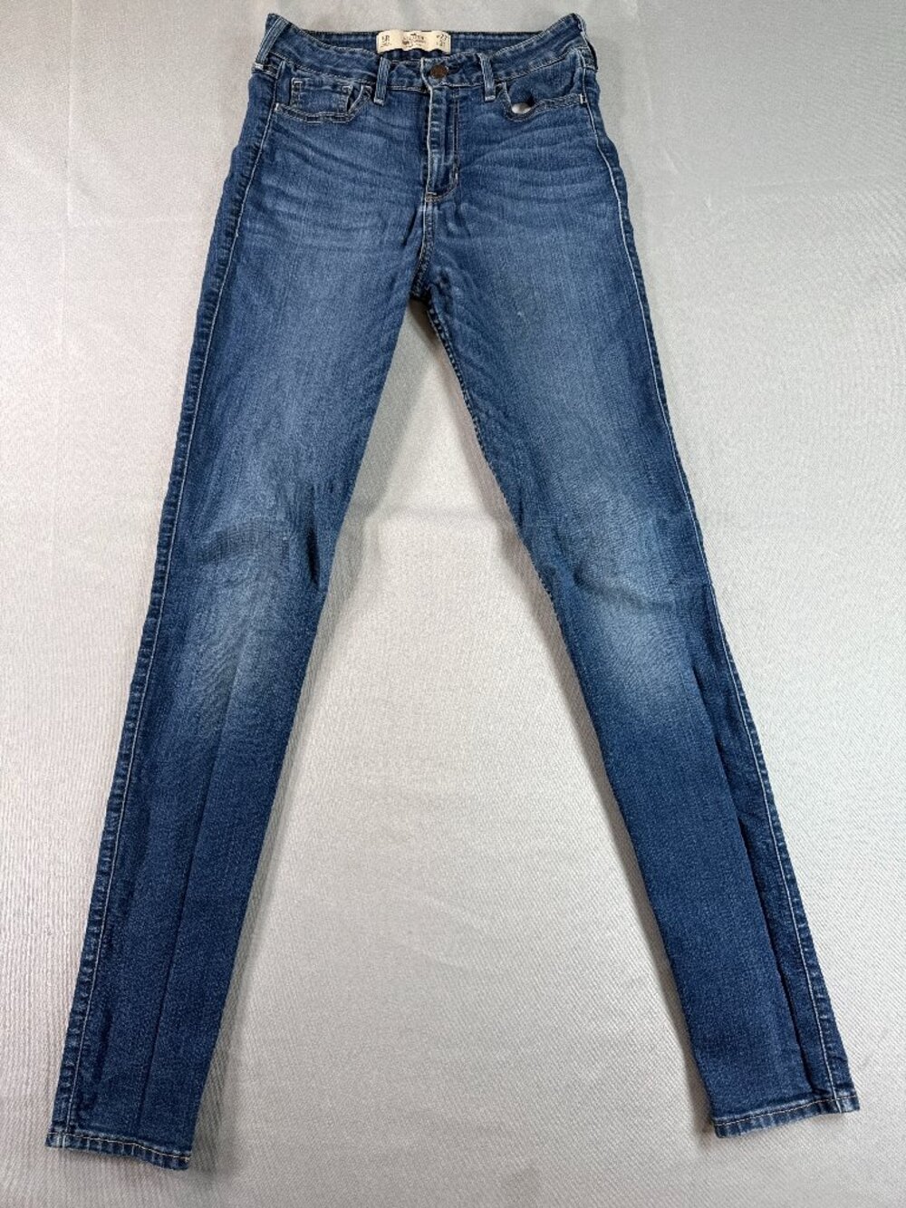 Hollister Super Skinny Jeans Womens 5R W27 L31 High Rise Medium Wash Stretch‎